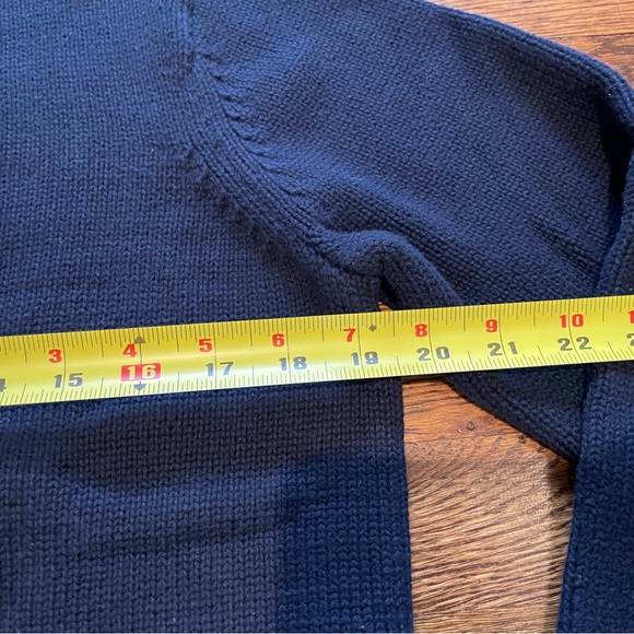 Vintage Liz Claiborne Navy Blue Anchor Sweater - Picture 14 of 14